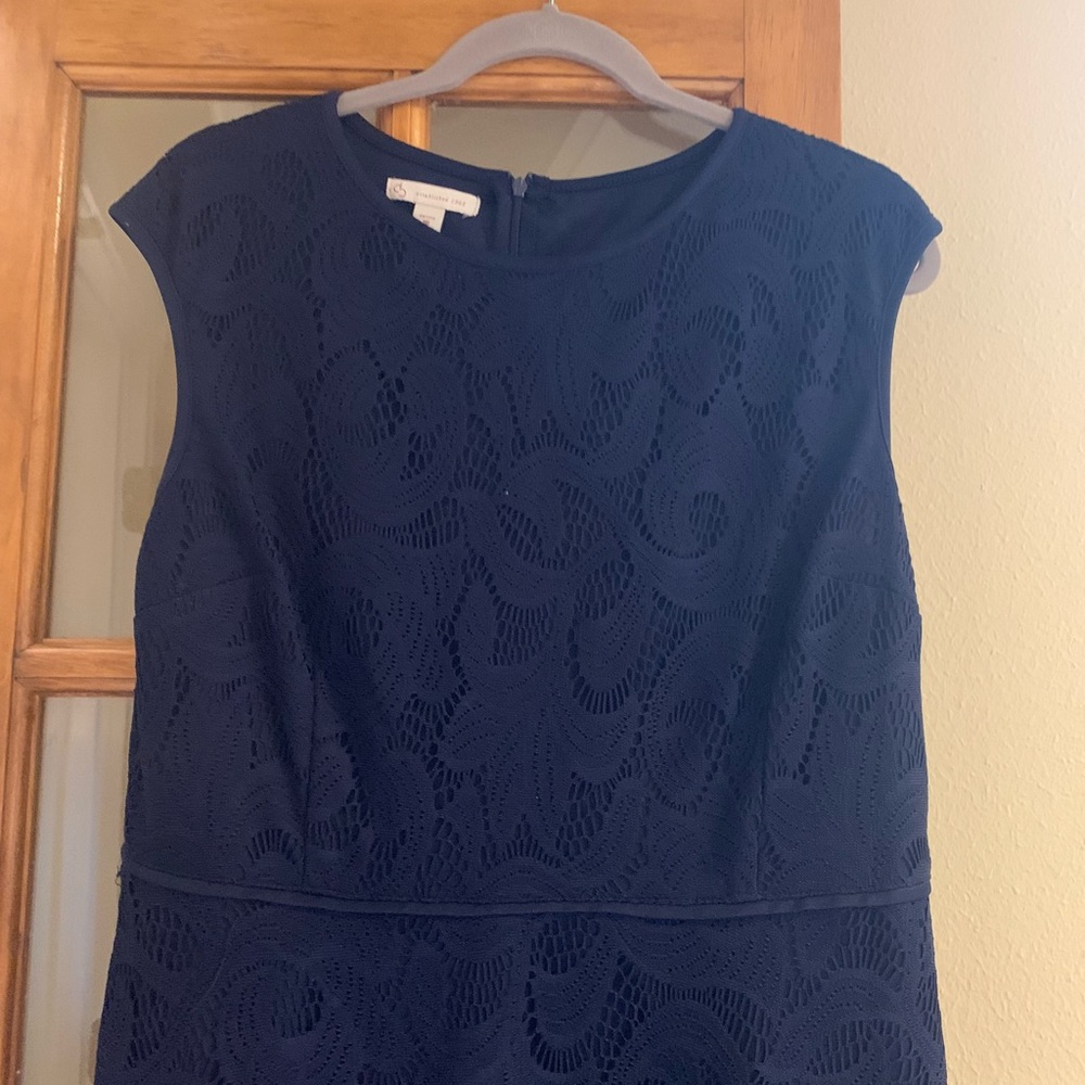 Navy lace dress